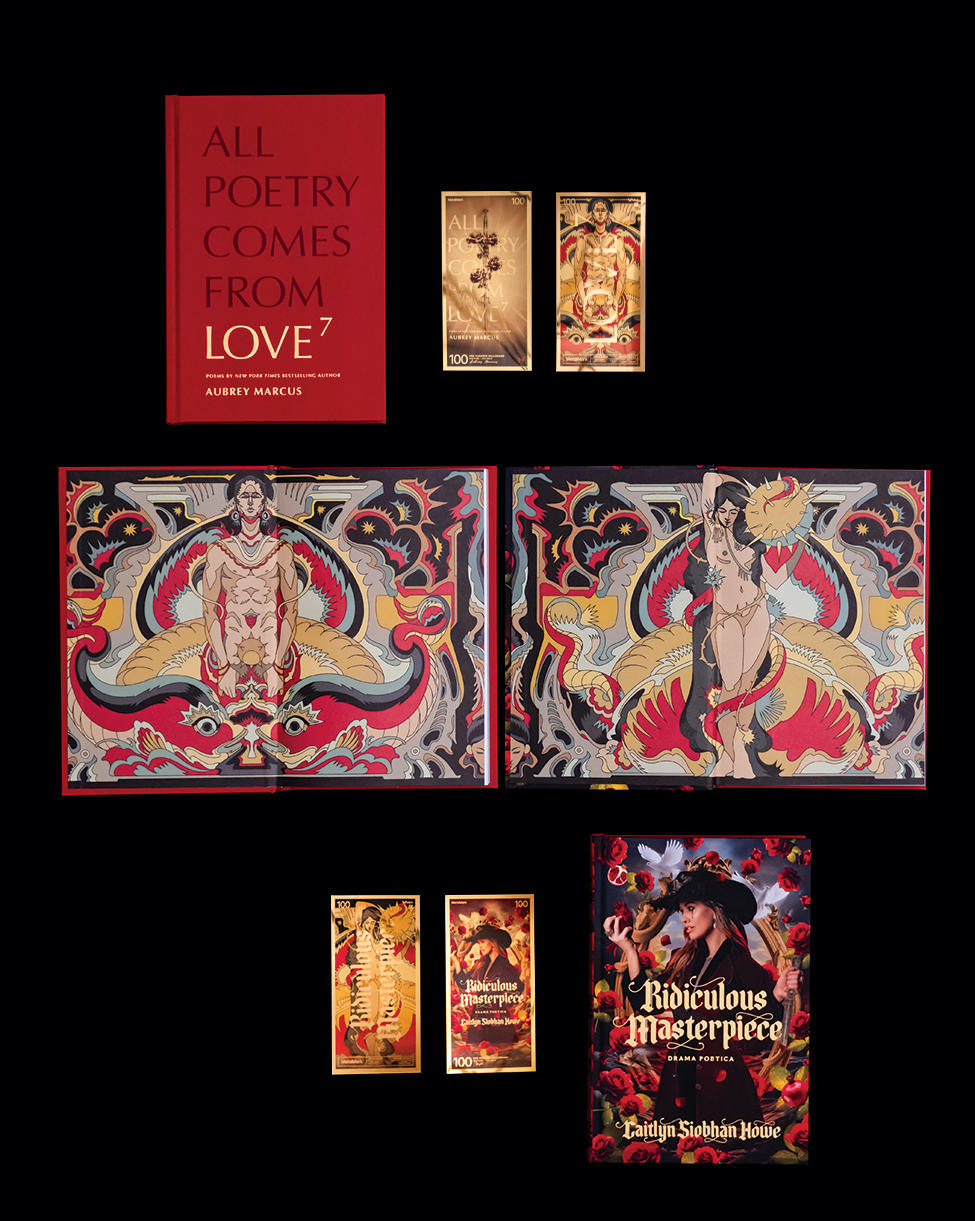 Masterpiece of Love Package: Both Signed Books & Golden Bookmarks